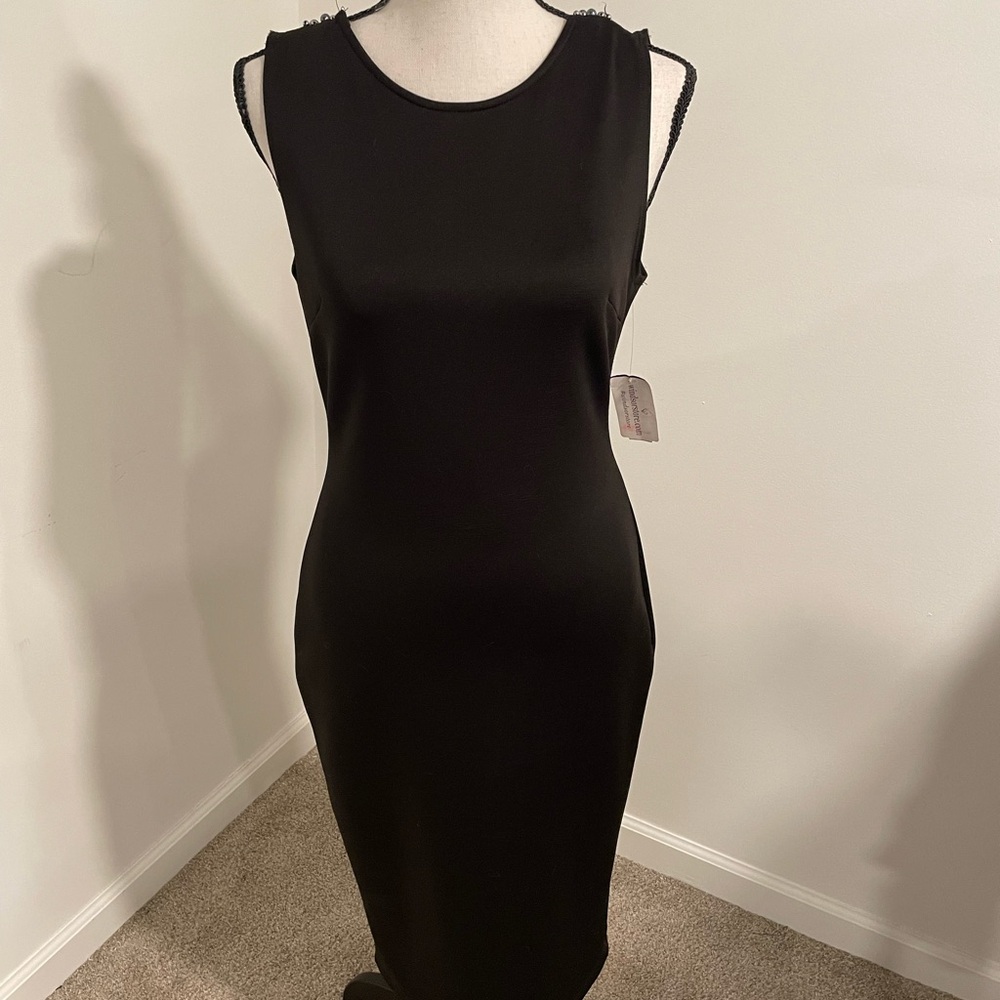 Elegant Black Sleeveless Dress